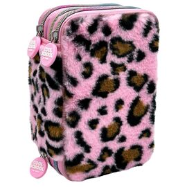 Tinka - Triple Pencilcase - Leopard Rosa (8-804206) / Toys