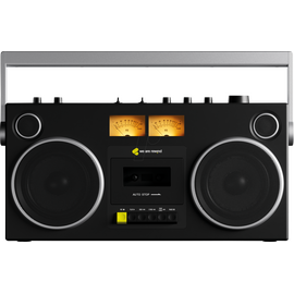 We Are Rewind - Portable speaker with cassette Player recorder noir - CURTIS / Electronics