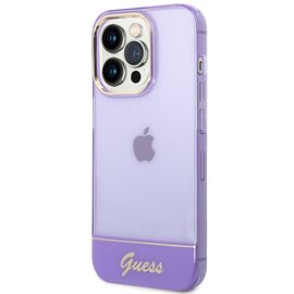 Etui Guess Translucent na iPhone 14 Pro Max - fioletowe