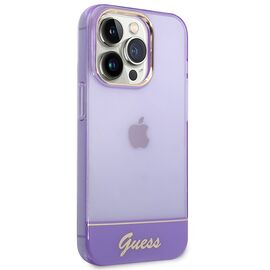 Etui Guess Translucent na iPhone 14 Pro Max - fioletowe
