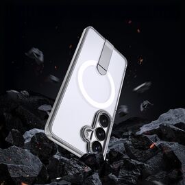 Hybrid Armor X Case for Samsung Galaxy A36 / A37 with Stand Compatible with MagSafe - Transparent | Techbox
