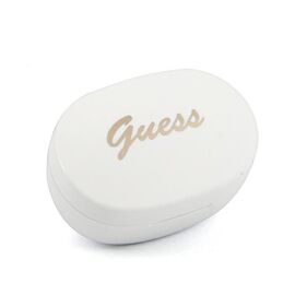 Słuchawki bezprzewodowe Guess Bluetooth GUTWST30WHTWS + stacja dokująca - białe