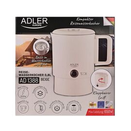 Electric kettle ADLER AD 1388b tourist 0.8 L 650 W Beige