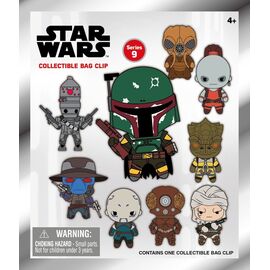 Star Wars Most Wanted Bounty Hunters 3D PVC Bag Clips Series 1 Display (24)