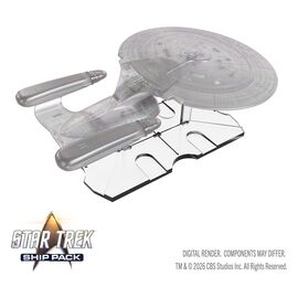 Star Trek Ship Pack Boxed prepainted Miniatures U.S.S. Enterprise - 60th Anniversary Edition 22 cm