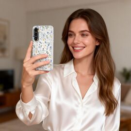 Tech-Protect FlexAir Case for Samsung Galaxy A27 - Transparent Floral
