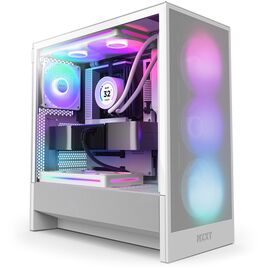 NZXT H5 Flow RGB Midi Tower White - Computer Cases - PC Cases & Accessories - Techbox