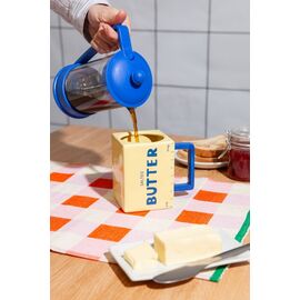 Doiy - Mug - Butter - Bright Yellow with a Blue Handle / Gadgets