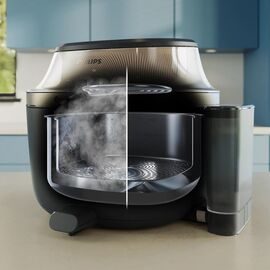 Philips NA543/00 fryer Single 7.2 L Stand-alone 2000 W Hot air fryer Black, Champagne