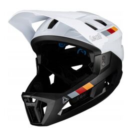 LEATT MTB Enduro 2.0 V23 Bike Helmet with Removable Chin Guard, Size L (59–63 cm), White