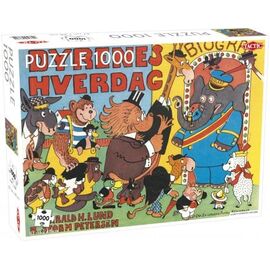 Tactic - Puzzle 1000 pc - Storm P Dyrenes Hverdag / Toys