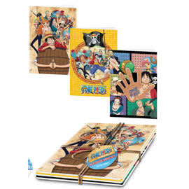 ONE PIECE - Set of 3 Excercice Book