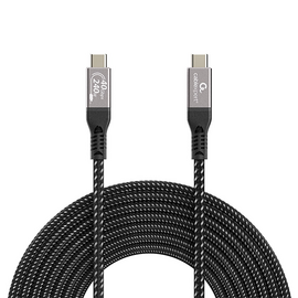 Gembird CCBP-USB4-CMCM240-0.3M Premium USB4 Type-C charging and data cable, 40 Gbps, 240 W, 0.3m