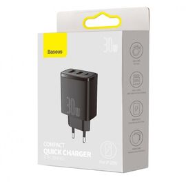 Baseus CCXJ-E01 mobile device charger Smartphone, Smartwatch, Tablet Black AC Fast charging Indoor | Techbox
