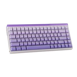 HERO84 HE White+Purple+Gradient+LIGHT JadeKing RGB AULA gasket keyboard