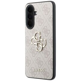 Etui Guess Leather 4G Metal Logo na Samsung Galaxy A37 5G - różowe