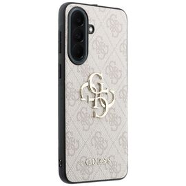 Etui Guess Leather 4G Metal Logo na Samsung Galaxy A37 5G - różowe