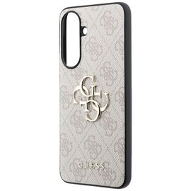 Etui Guess Leather 4G Metal Logo na Samsung Galaxy A37 5G - różowe