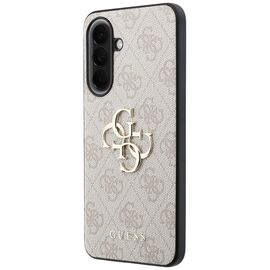 Etui Guess Leather 4G Metal Logo na Samsung Galaxy A57 5G - różowe