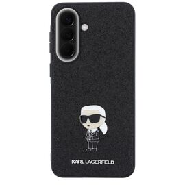 Etui Karl Lagerfeld Fixed Glitter Ikonik Logo Metal Pin na Samsung Galaxy A37 5G - czarne