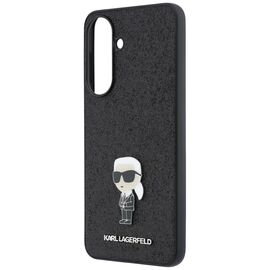 Etui Karl Lagerfeld Fixed Glitter Ikonik Logo Metal Pin na Samsung Galaxy A57 5G - czarne