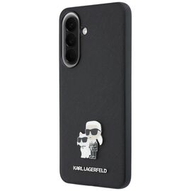 Etui Karl Lagerfeld Saffiano w/ K&C Metal Logo na Samsung Galaxy A57 5G - czarne
