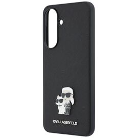 Etui Karl Lagerfeld Saffiano w/ K&C Metal Logo na Samsung Galaxy A57 5G - czarne