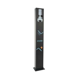 Single post for STAG EV charger with socket