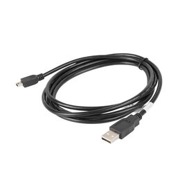 LANBERG USB CABLE 2.0 MINI AM-BM5P 1.8M, BLACK CA-USBK-10CC-0018-BK