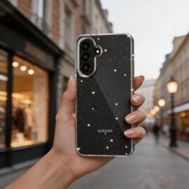 Etui Tech-Protect FlexAir na Samsung Galaxy A27 5G  - przezroczysto-brokatowe