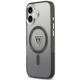 Etui Guess IML Gradient Triangle Logo MagSafe na iPhone 17 - czarne