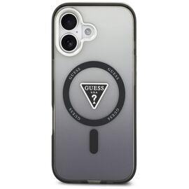 Etui Guess IML Gradient Triangle Logo MagSafe na iPhone 17 - czarne