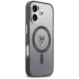 Etui Guess IML Gradient Triangle Logo MagSafe na iPhone 17 - czarne