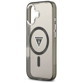 Etui Guess IML Gradient Triangle Logo MagSafe na iPhone 17 - czarne