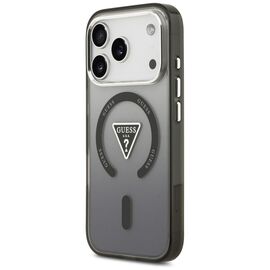 Etui Guess IML Gradient Triangle Logo MagSafe na iPhone 17 Pro - czarne