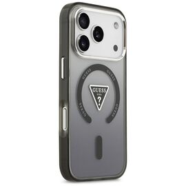 Etui Guess IML Gradient Triangle Logo MagSafe na iPhone 17 Pro Max - czarne
