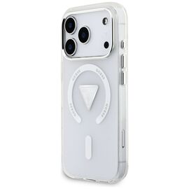 Etui Guess IML Gradient Triangle Logo MagSafe na iPhone 17 Pro - przezroczyste