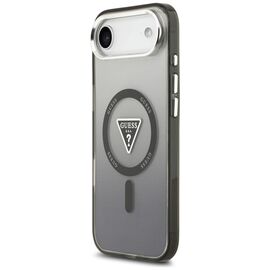 Etui Guess IML Gradient Triangle Logo MagSafe na iPhone Air - czarne