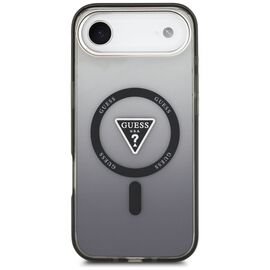 Etui Guess IML Gradient Triangle Logo MagSafe na iPhone Air - czarne