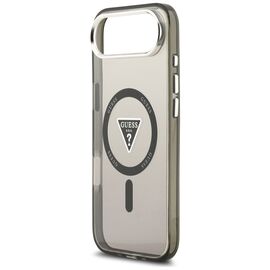 Etui Guess IML Gradient Triangle Logo MagSafe na iPhone Air - czarne