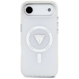 Etui Guess IML Gradient Triangle Logo MagSafe na iPhone Air - przezroczyste