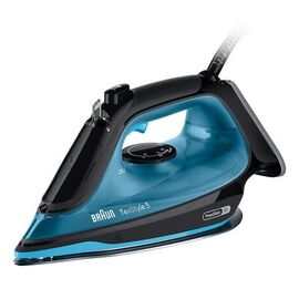 Braun TexStyle 5 Steam iron Ceramic soleplate 2600 W Black, Blue