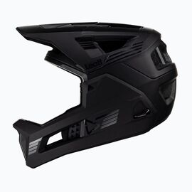 LEATT MTB Enduro 4.0 V23 bicycle helmet with removable chin bar, size M, black