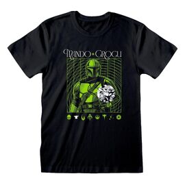 Star Wars The Mandalorian T-Shirt Handover Green Size M