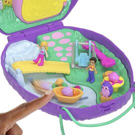 Polly Pocket - Wearable Hedgehog Mom & Baby Compact (JBJ91) / Toys