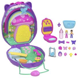 Polly Pocket - Wearable Hedgehog Mom & Baby Compact (JBJ91) / Toys