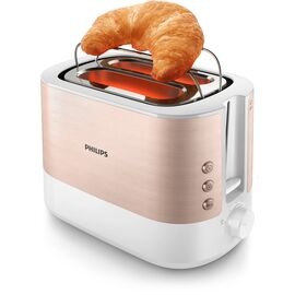 Philips Viva Collection HD2638/11 toaster 7 2 slice(s) 950 W Rose gold, White