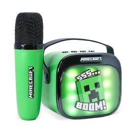 OTL - Light Up Wireless Karaoke Speaker W/ Microphone - Minecraft / Toys