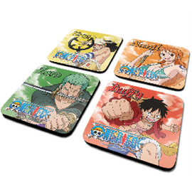 ONE PIECE - Characters - Set of 4 Coasters