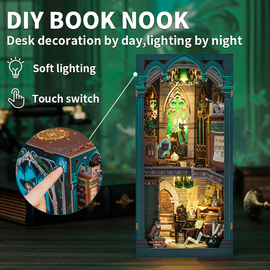 BOOK NOOK KIT - DIY - Darkness Common Room - 150pc + LED Light